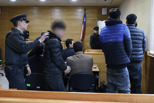 Fiscalia Occidente somete a control de detencion y formalizacion a implicados en muerte de nino de 12 anos de edad, tras ser arrastrado en una encerrona en San Bernardo. Foto: Aton Chile.
