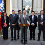 Presidente Kast tras reunión con partidos oficialistas: "Tenemos que afiatar las confianzas" El Presidente José Antonio Kast junto a los presidentes de los partidos oficialistas en La Moneda.