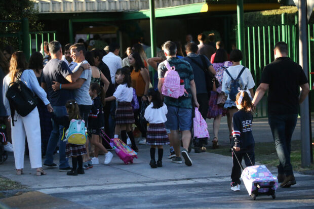 Inicio de Clases en el Colegio Internacional SEK ubicado en la comuna de Las Condes.Foto: Aton Chile.