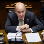 El ministro de Hacienda, Jorge Quiroz, en la sesion del Senado durante votacion del proyecto de Reconstruccion Nacional Sebastian Cisternas/Aton Chile
