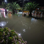 Inundación en zona urbana.
