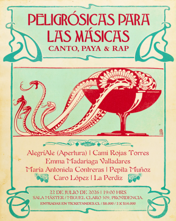 Afiche concierto "Peligrósicas para las másicas".