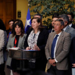 "Perdidos en el espacio": la crisis de identidad que impide a la oposición capitalizar los errores de La Moneda Punto de prensa de dirigentes de los partidos de oposición en el Congreso Nacional.