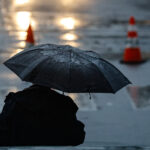 Senapred decreta Alerta Roja en seis comunas de la Región del Maule tras el desborde de ríos y esteros Lluvia en Santiago, sector Centro de Justicia. Foto: Aton Chile.