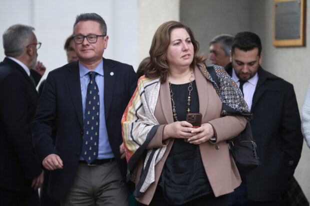 Presidentes de partido de oposición en La Moneda.