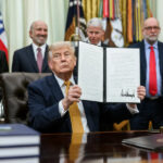 La mitad de los 50 estados de EEUU demanda a Trump por arancel global de 12,5% El presidente de los Estados Unidos, Donald Trump.