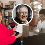 “Vida de Música”: el poema musicalizado en homenaje a Valentín Trujillo Sánchez Carmen Araya Flores, Valentín Trujillo y André Dimitroff.