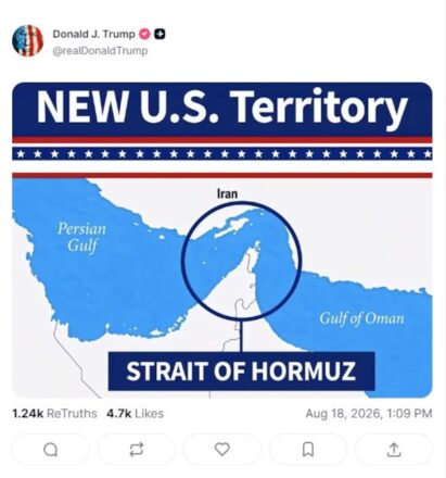 Imagen publicada por Trump en su su red Truth Social.