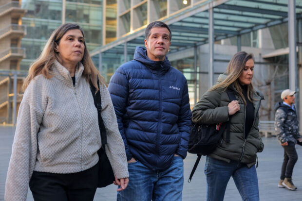Michael Clark llega al Centro de Justicia para su audiencia de formalización por el caso Sartor. 