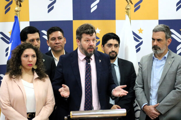 El presidente del Partido Nacional Libertario Johannes Kaiser. 