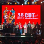 CUT advierte a Kast en su 38° aniversario: “No le vamos a permitir que le quite los derechos a los trabajadores” La Central Unitaria de Trabajadores conmemoró sus 38 años en el Teatro Coliseo.