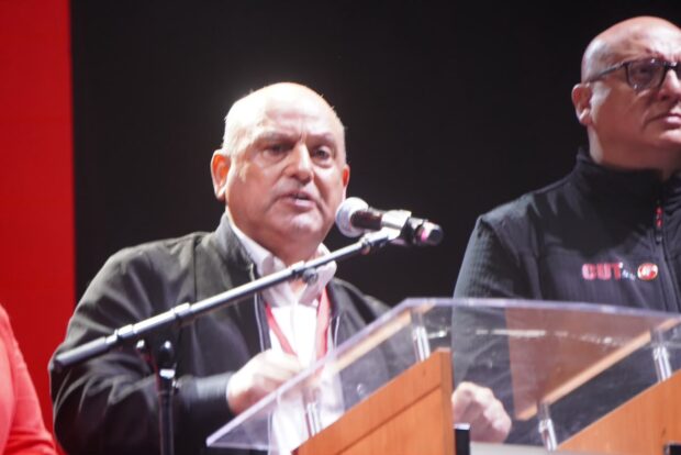 José Manuel Díaz. Conmemoración de los 38 años de la CUT.