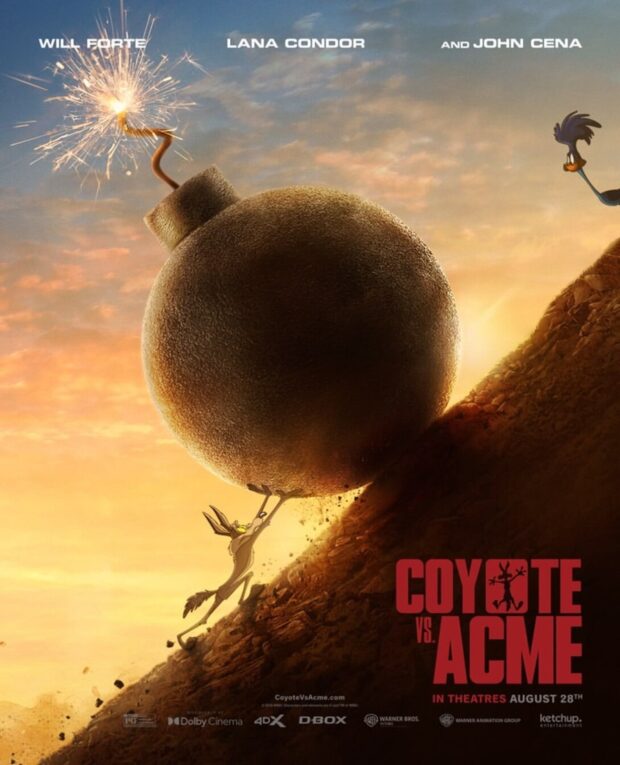 coyote vs acme afiche promocional
