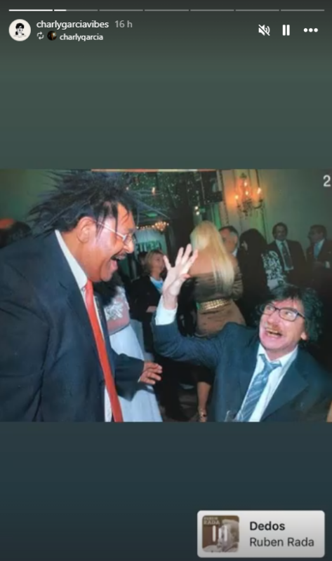 Historia de Charly García despidiendo a Rubén Rada.