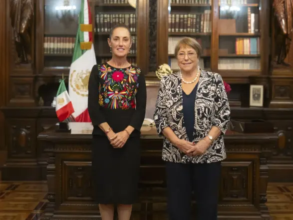 Claudia Sheinbaum y Michelle Bachelet.