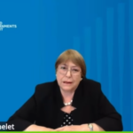 "El mundo necesita esperanza": Bachelet expone en el WGS Virtual Dialogue en días clave para su candidatura a la ONU Michelle Bachelet expone en el WGS Virtual Dialogue.