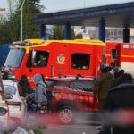No hay heridos: bomberos controló incendio en lavandería de Santiago 1 Carro de bomberos.
