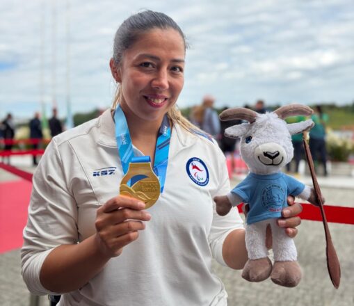 Katherinne Wollermann, campeona mundial de Para Canotaje de Polonia 2026.