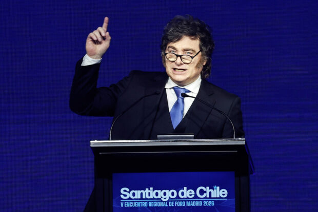 Presidente de Argentina, Javier Milei, en el Foro Madrid.