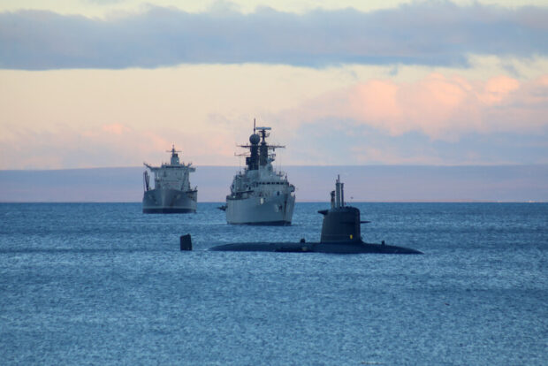 Estrecho de Magallanes en Punta Arena.