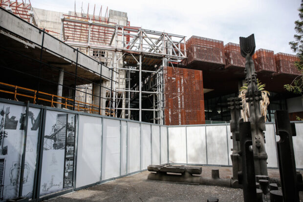 Obras de la segunda etapa en el Centro Cultural Gabriela Mistral (GAM).