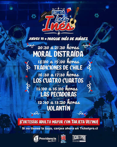 Programa de la fonda Lady Inés.