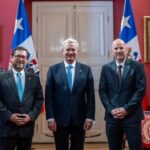 Presidente Kast y embajador Brandon Judd afinan detalles en La Moneda previo a la gira presidencial por Nueva York El presidente José Antonio Kast, el canciller chileno canciller Francisco Pérez Mackenna y el embajador de EE.UU. Brandon Judd. Foto: Cancillería.