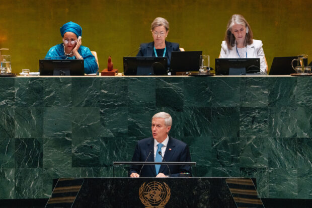 Presidente José Antonio Kast entrega su primer discurso en la Asamblea General de la ONU.