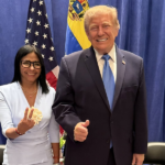 Histórico encuentro entre Trump y Delcy Rodríguez a puertas cerradas en la ONU Delcy Rodríguez y Donald Trump.