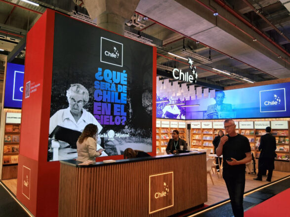 Estand de Chile en la Feria del Libro de Frankfurt 2025.