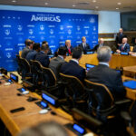 Escudo de las Américas apoya acciones de Bolivia contra fiscales: uno de ellos investigaba a Fernando Cerimedo Presidente de Estados Unidos, Donald Trump, encabeza encuentro del Escudo de las Américas en el marco de la 81.ª Asamblea General de Naciones Unidas.