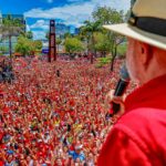 Gran convocatoria ciudadana del presidente y candidato a la reelección, Luiz Inácio Lula da Silva.