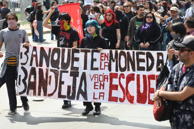 Movilización nacional de la Confech en contra del Presupuesto 2027. Foto: Aton.