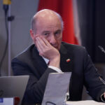 El ministro de Hacienda, Jorge Quiroz, en la sesión de la Comision Especial Mixta de Presupuestos. Foto: Aton.