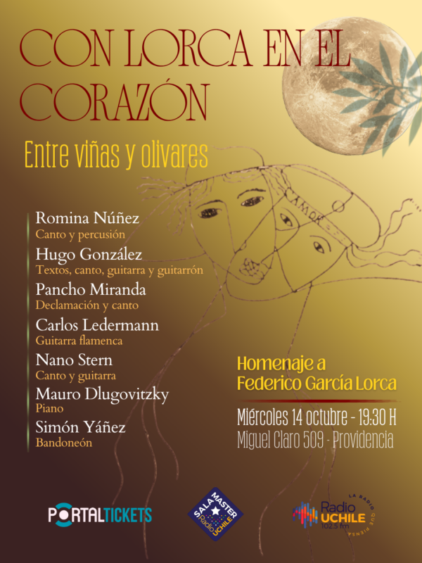 Afiche del homenaje a Federico García Lorca.