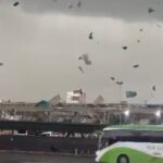 El primer tornado en Santiago desde 1893: vientos alcanzaron hasta 137 km/h Tornado Estación Central