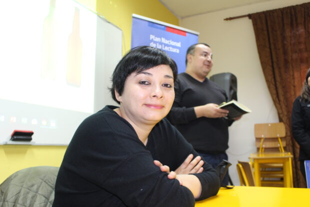 La poeta Gladys González.
