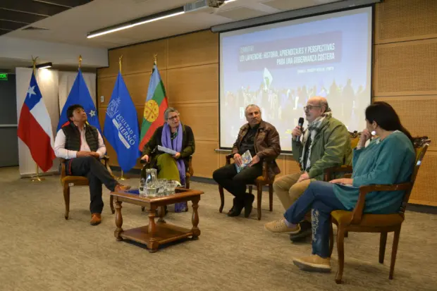 Seminario “Ley Lafkenche Historia aprendizajes y perspectivas para una gobernanza costera” realizado en la Facultad de Gobierno de la Universidad de Chile.