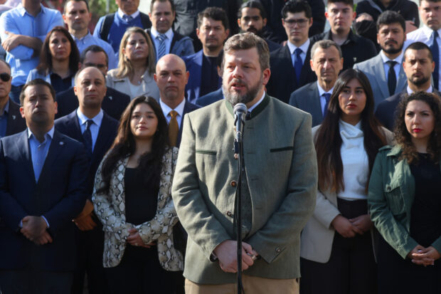 El presidente del Partido Nacional Libertario, Johannes Kaiser.