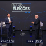 Debate presidencial entre Flavio Bolsonaro y Luiz Inácio Lula da Silva