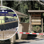 Expertos de la ONU denuncian festejos en ex Colonia Dignidad: "No puede tratarse simplemente como un lugar turístico" Montaje de imágenes de la entrada de ex Colonia Dignidad y Villa Baviera.