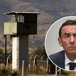 Ministerio de Justicia también concedió rebajas de condena a dos reclusos de Punta Peuco Montaje de imágenes del ministro Fernando Rabat y Punta Peuco.