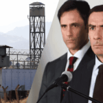 No intervención del Programa de DD.HH. facilitó la salida anticipada de cinco criminales de lesa humanidad Montaje de imágenes de Punta Peuco, ministro Fernando Rabat y subsecretario Luis Silva.