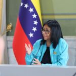 "Con el mundo como testigo": Delcy Rodríguez promete elecciones en Venezuela con autoridad electoral "renovada" Presidenta encargada de Venezuela, Delcy Rodríguez.